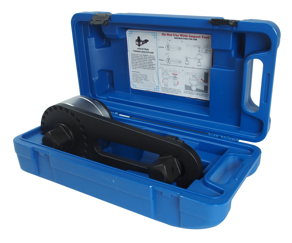 Техносоюз JTC-JW0900-11771 МУЛЬТИПЛИКАТОР 1/2"F X 1 1/2"M ДЛЯ УСИЛЕНИЯ КРУТЯЩЕГО МОМЕНТА ДО 4500НМ
