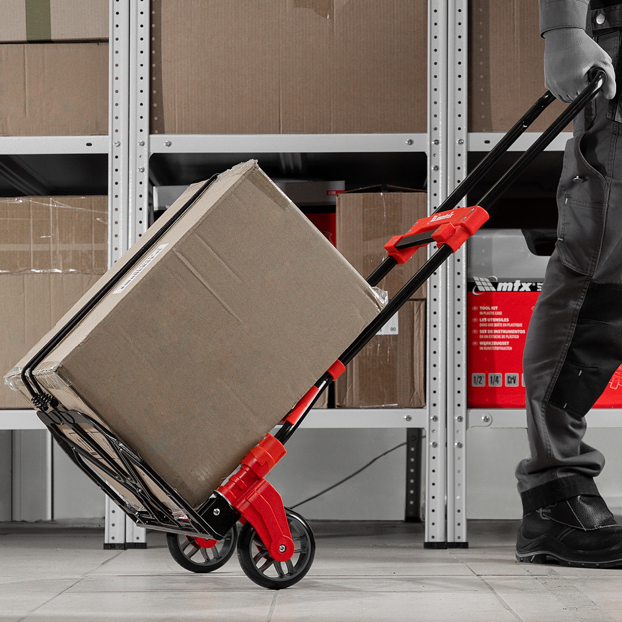 Тележка хозяйственная, грузоподъемность 80 кг, складная MATRIX 98207