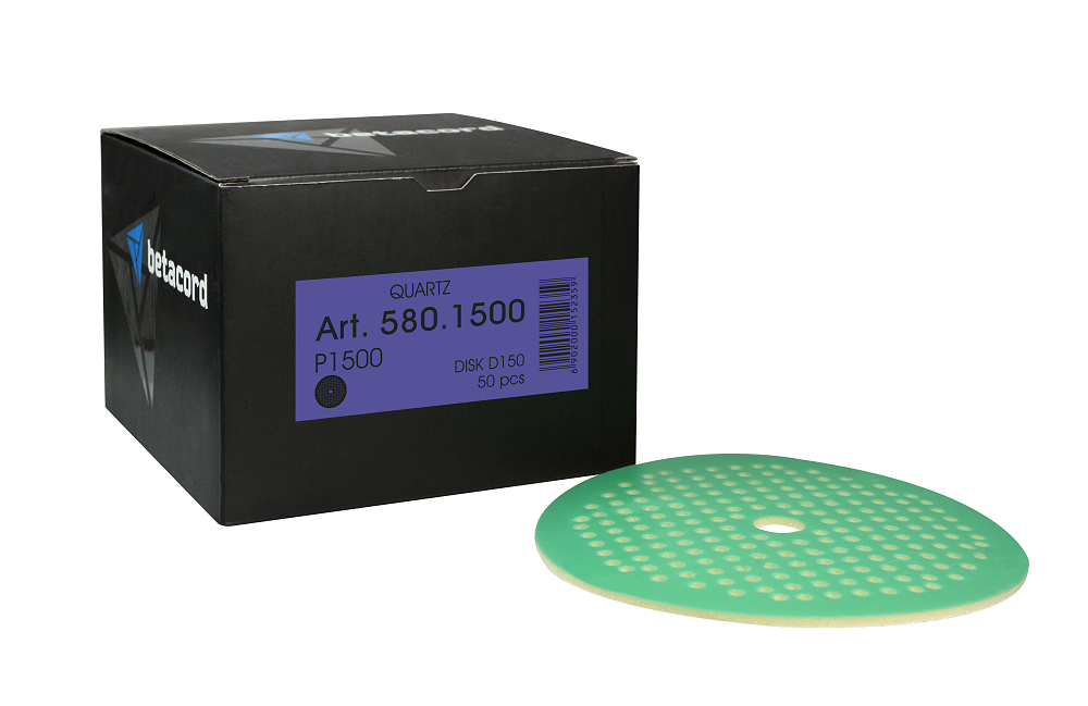 Абразивный круг BETACORD QUARTZ Р1500 на полиэфирной плёнке D150 мм (1 шт.)