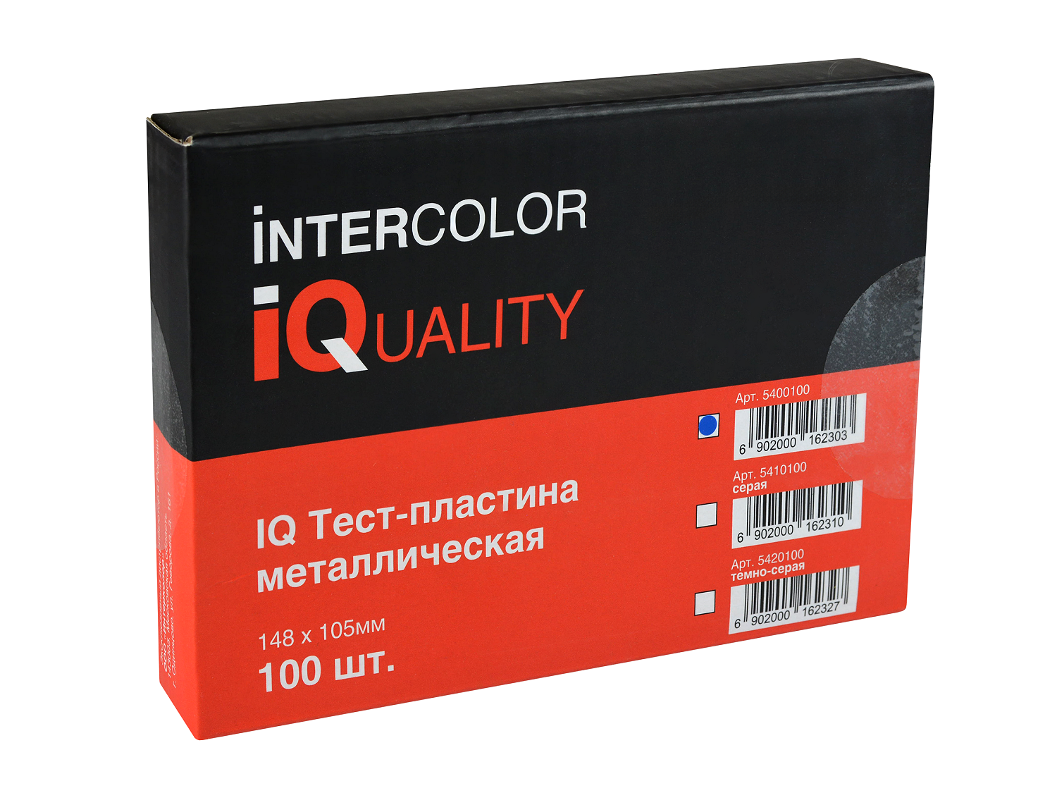 Тест-пластина металлическая IQ 148X105 мм белая (100 шт.)