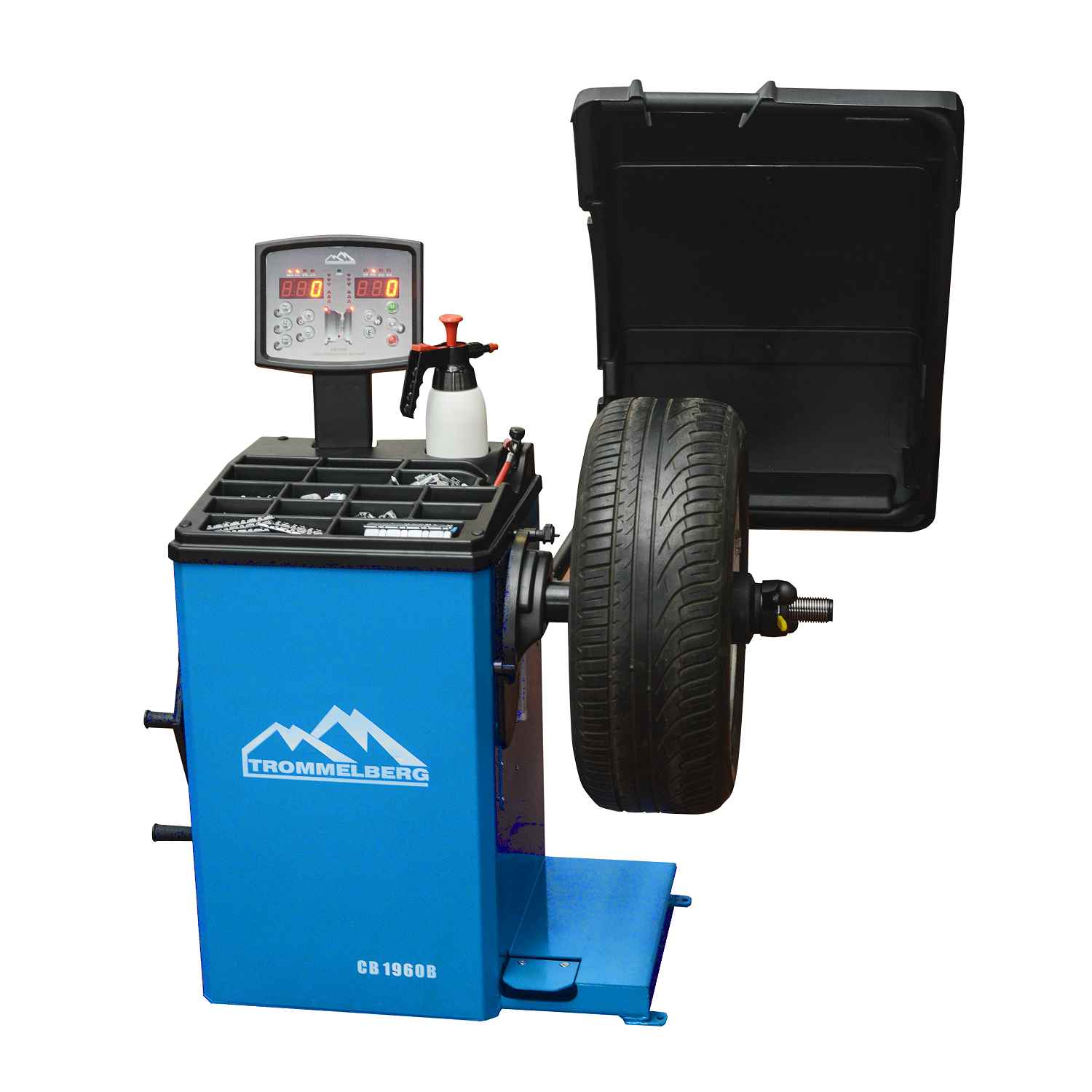 Балансировочный станок TROMMELBERG CB1960B с LED-дисплеем и электронной линейкой