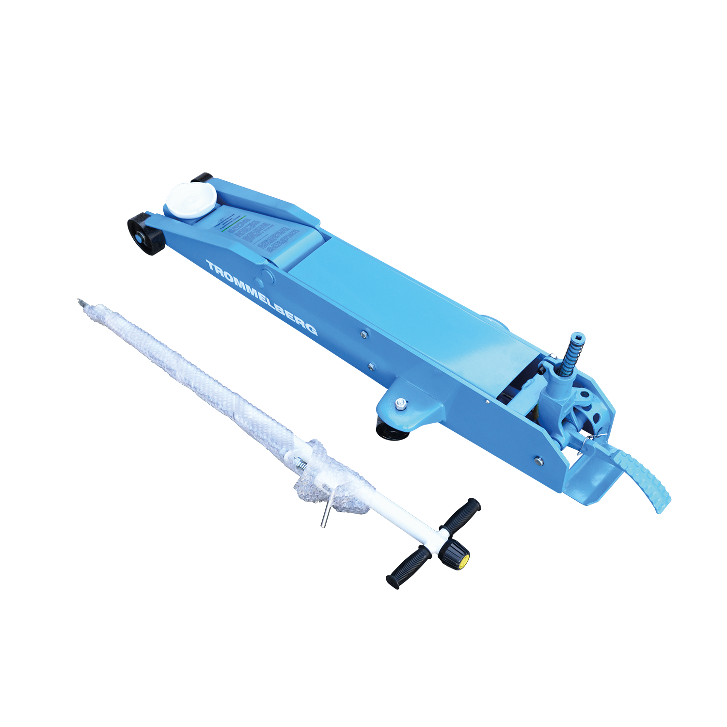 Домкрат подкатной с длинной базой на 5 тонн TROMMELBERG XRD0338 (150/600 мм)