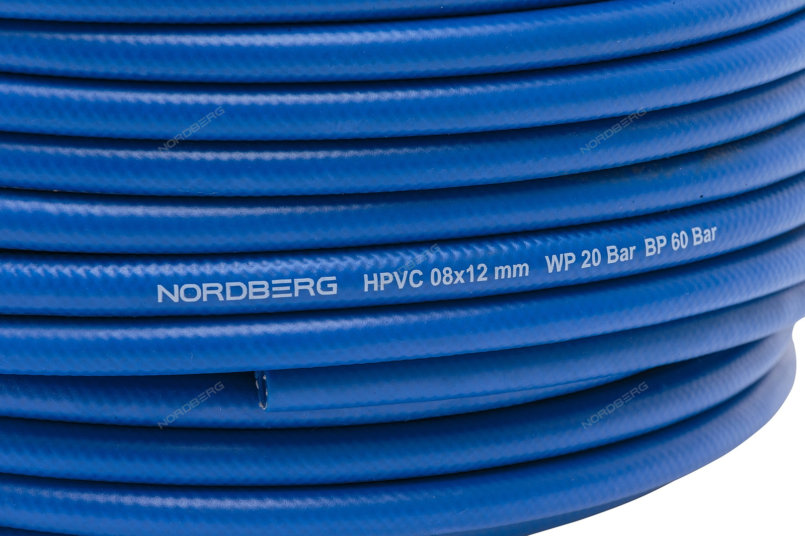Шланг воздушный гибридный ПВХ Ø 8х12 мм, 1 м NORDBERG