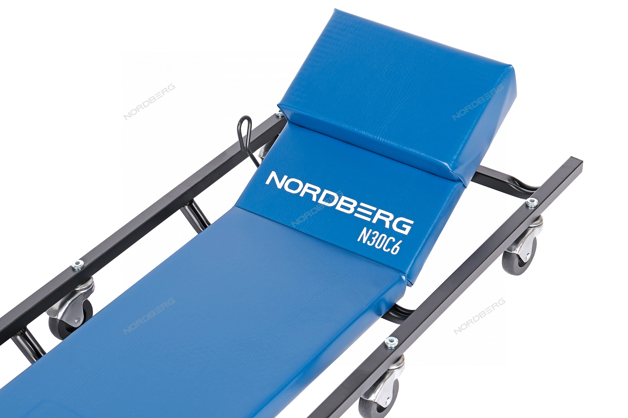 Лежак подкатной с подъемным подголовником и магнитными лотками NORDBERG