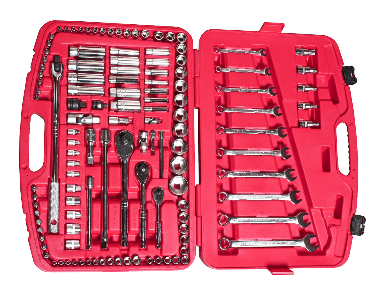 Техносоюз JTC-H123C Набор инструментов 1/4" & 3/8" & 1/2" 6-гранный (в кейсе) 123 предмета JTC /1