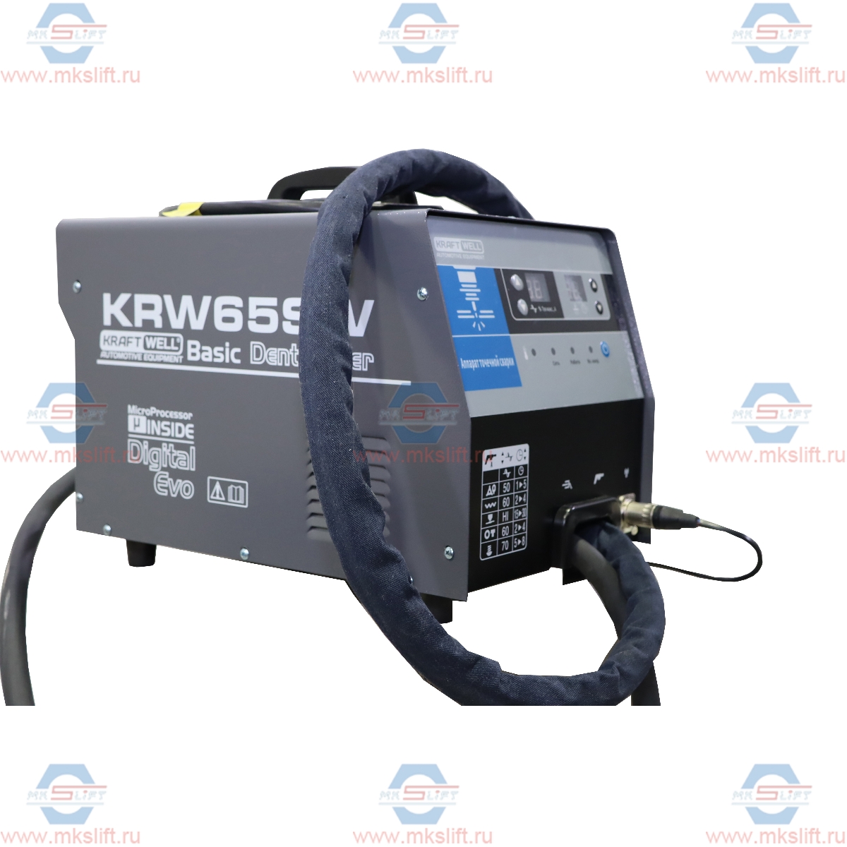 Аппарат для контактной точечной сварки 380 В (споттер) KraftWell  арт. KRW65SW/380L