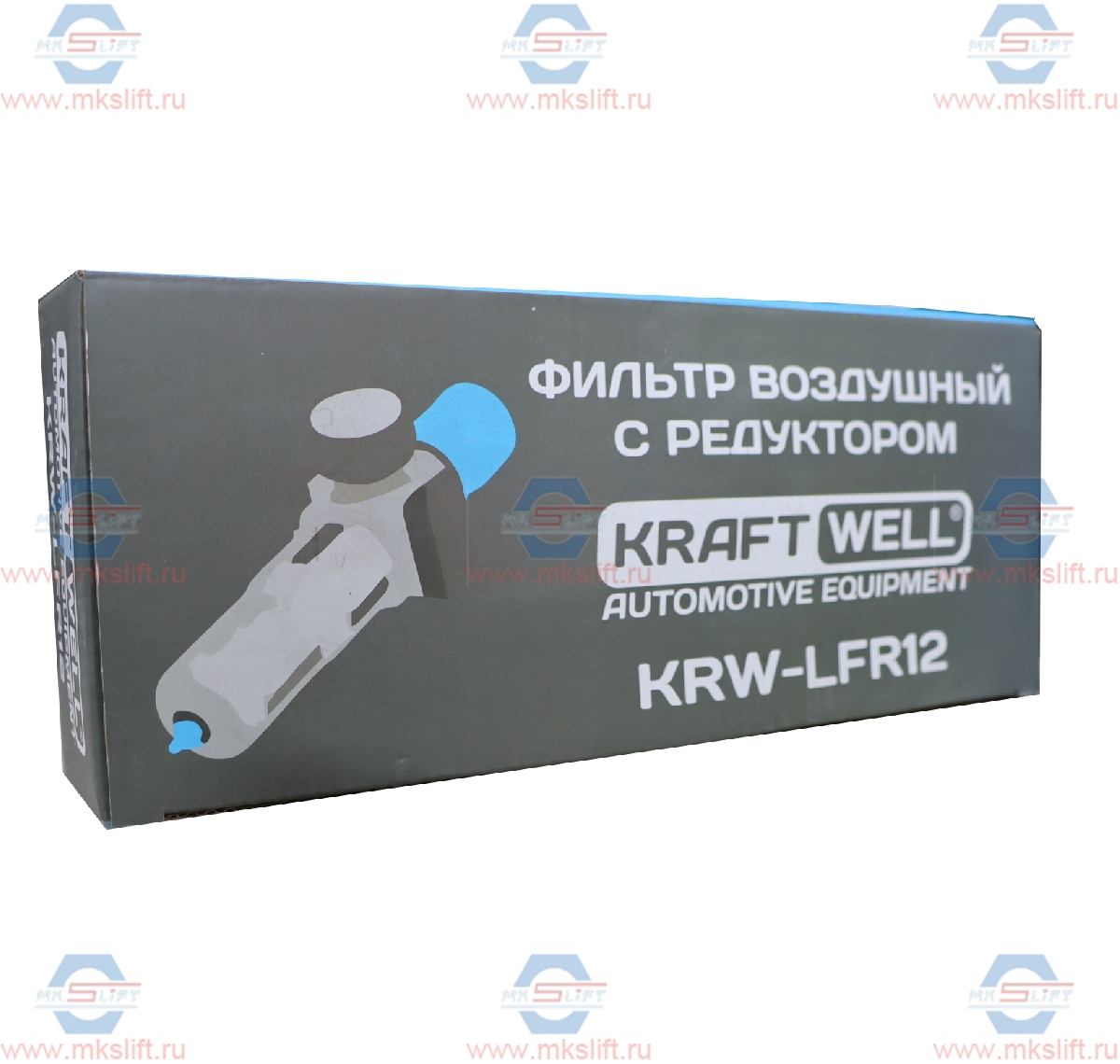 Фильтр-влагоотделитель с редуктором, 1/2", до 16 бар, серия PRO KraftWell  арт. KRW-LFR12
