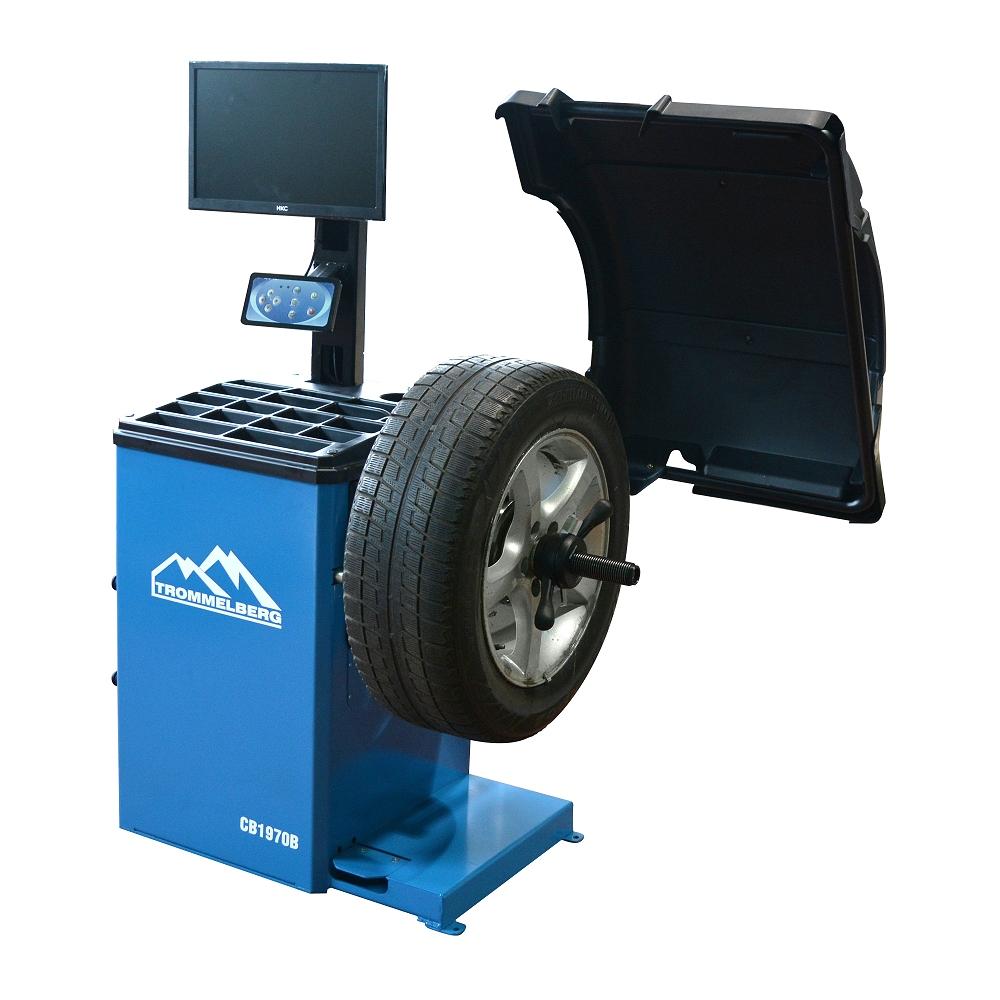 Станок балансировочный TROMMELBERG CB1970B с компьютерным монитором и электронной линейкой