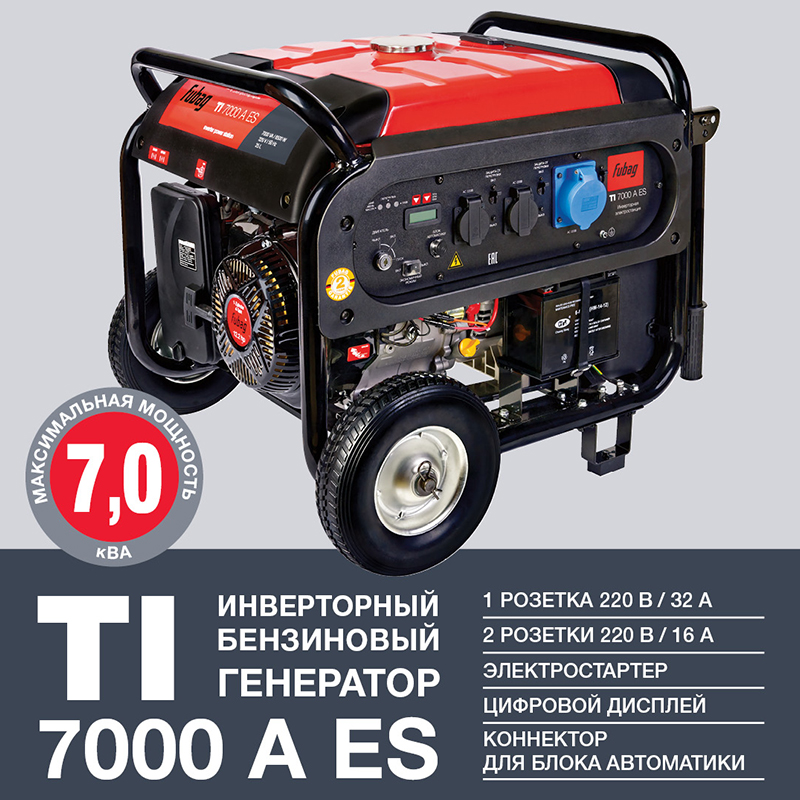 Техносоюз Инверторный генератор FUBAG TI 7000 A ES