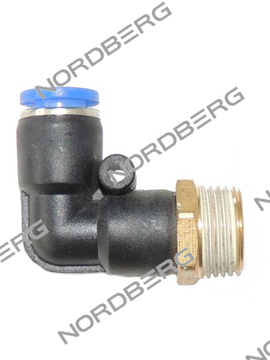 Фитинг угловой D8 - M3/8" NORDBERG
