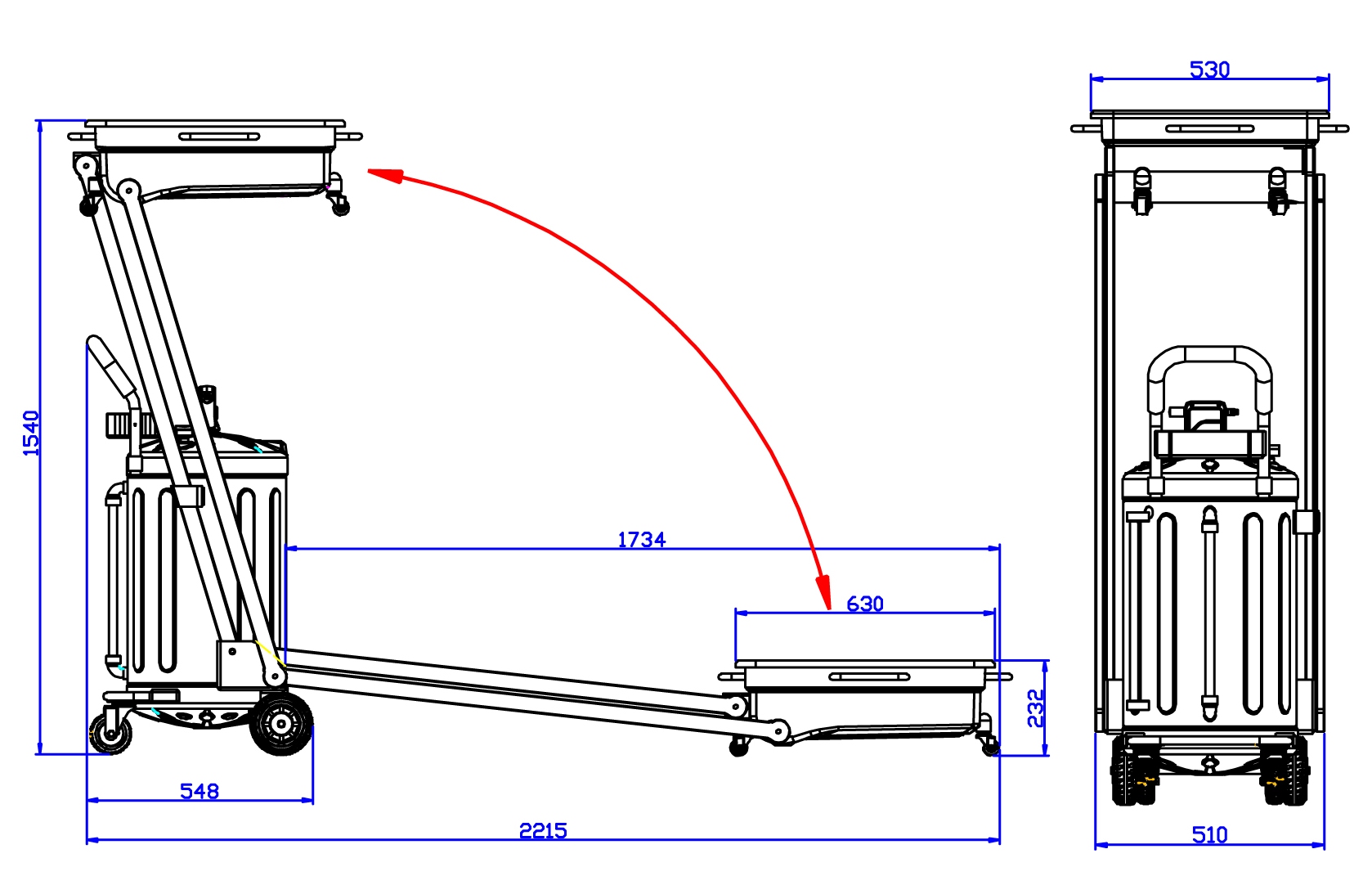 Установка для слива и откачки масла TROMMELBERG UZM8032 с подкатной ванной