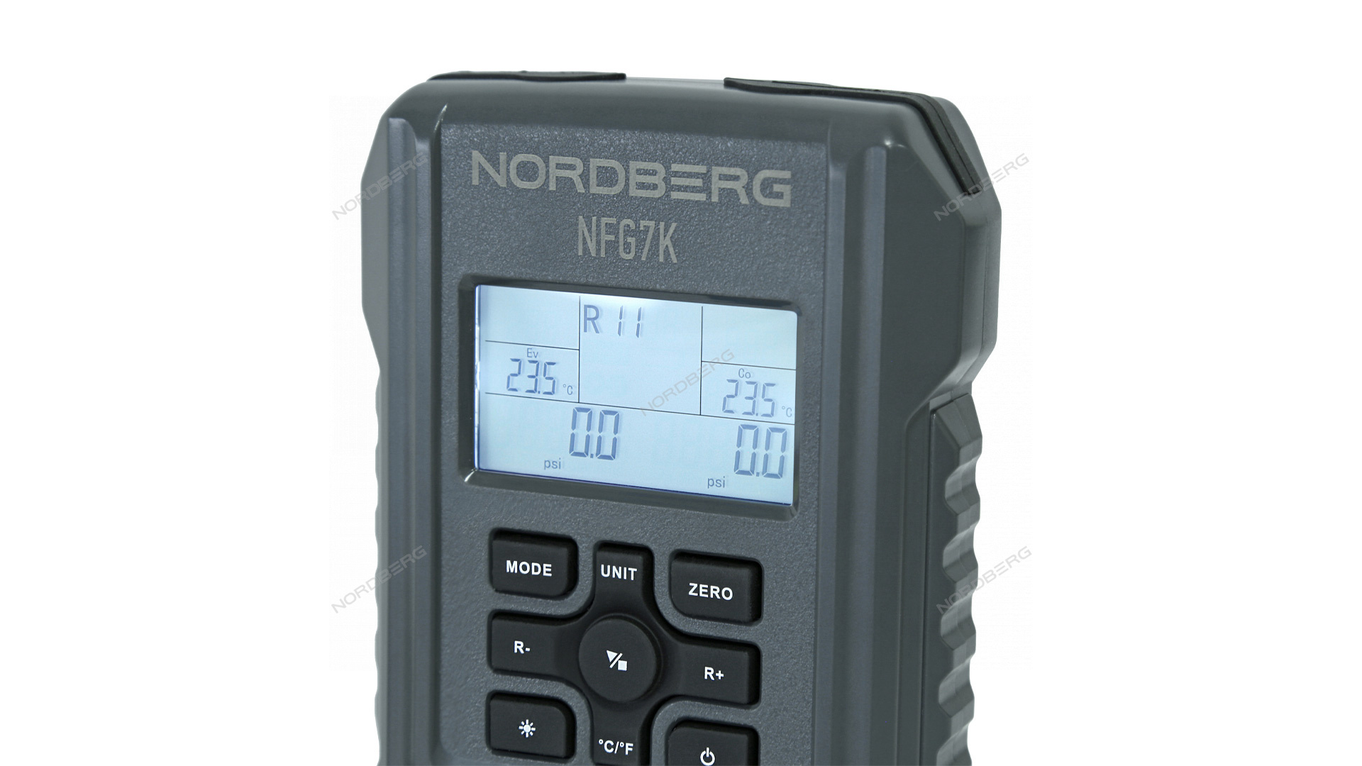 Коллектор манометрический электронный со шлангами и муфтами в кейсе NORDBERG