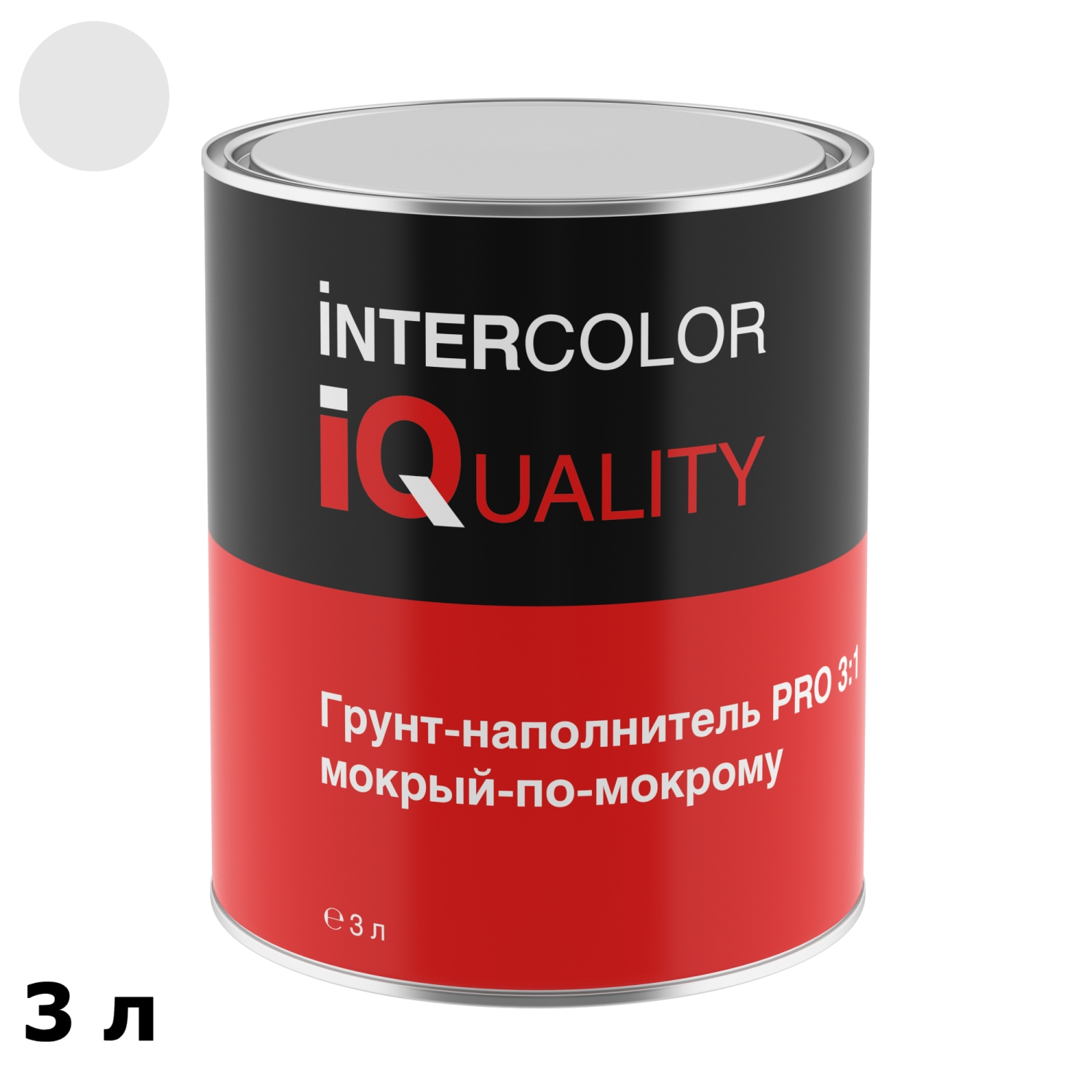 Грунт-наполнитель мокрый-по-мокрому IQ PRO 3:1 белый (3 л)