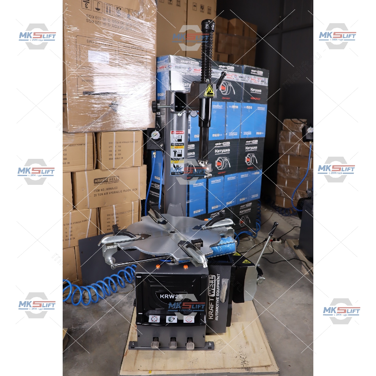 Шиномонтажный станок полуавтомат 10-26" KraftWell  арт. KRW25/220