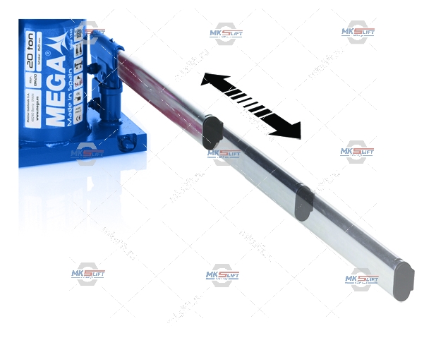 Домкрат бутылочный г/п 20000 кг. MEGA  арт. BR20