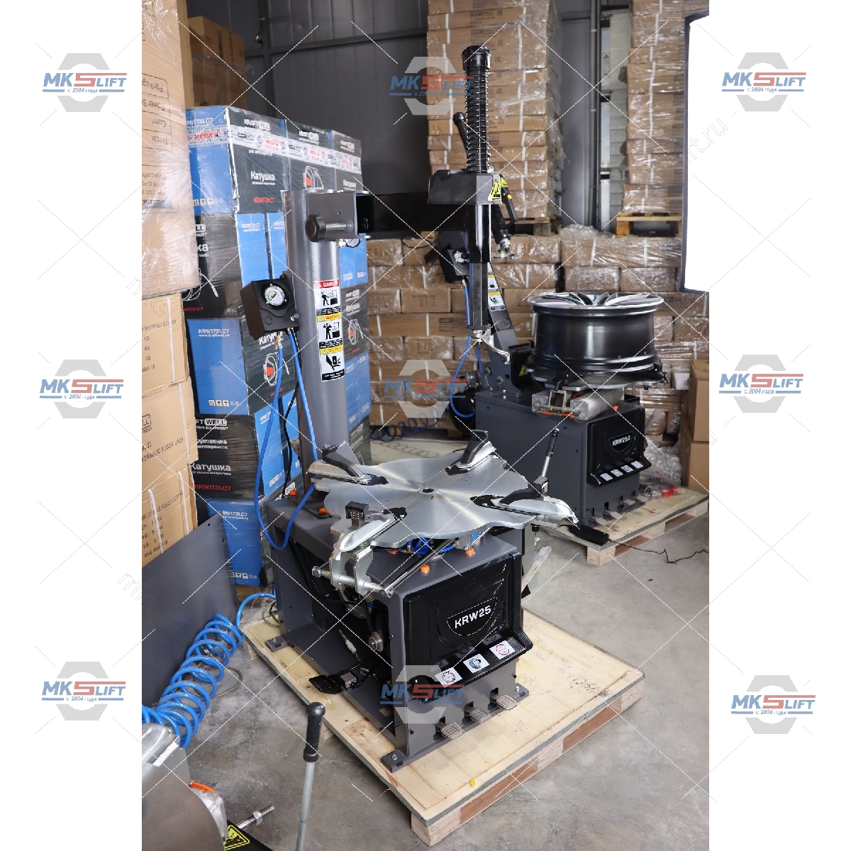 Шиномонтажный станок полуавтомат 10-26" KraftWell  арт. KRW25