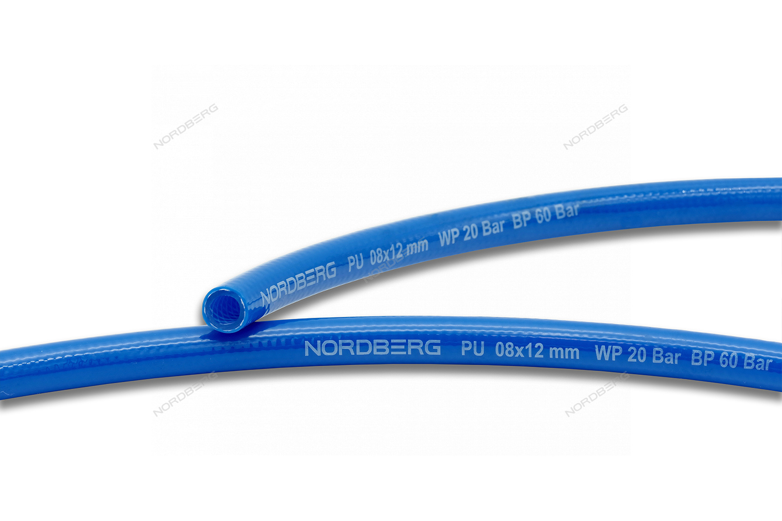 Шланг воздушный ПУ Ø 8х12 мм, 1 м NORDBERG