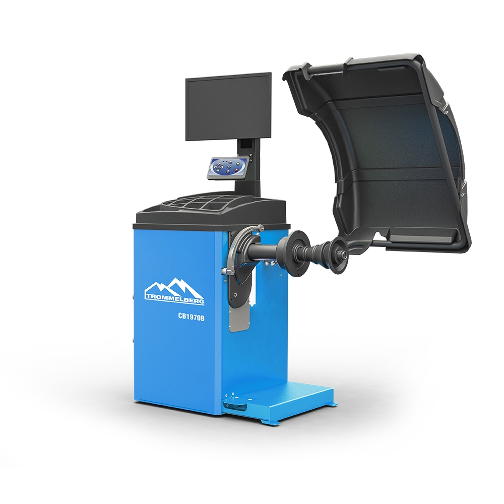 Станок балансировочный TROMMELBERG CB1970B с компьютерным монитором и электронной линейкой