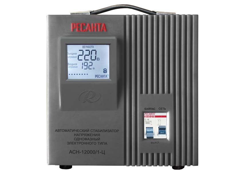 Техносоюз Стабилизатор напряжения РЕСАНТА АСН-12000/1-Ц