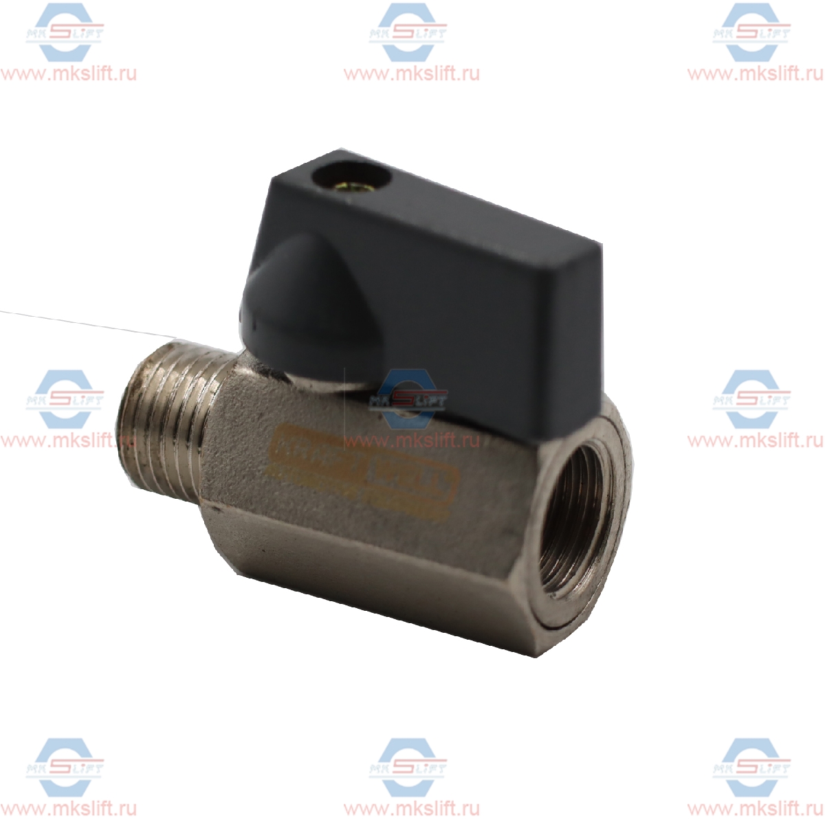 Вентиль шаровый M1/4" - F1/4", 1 шт KraftWell  арт. KRW-BV14MF
