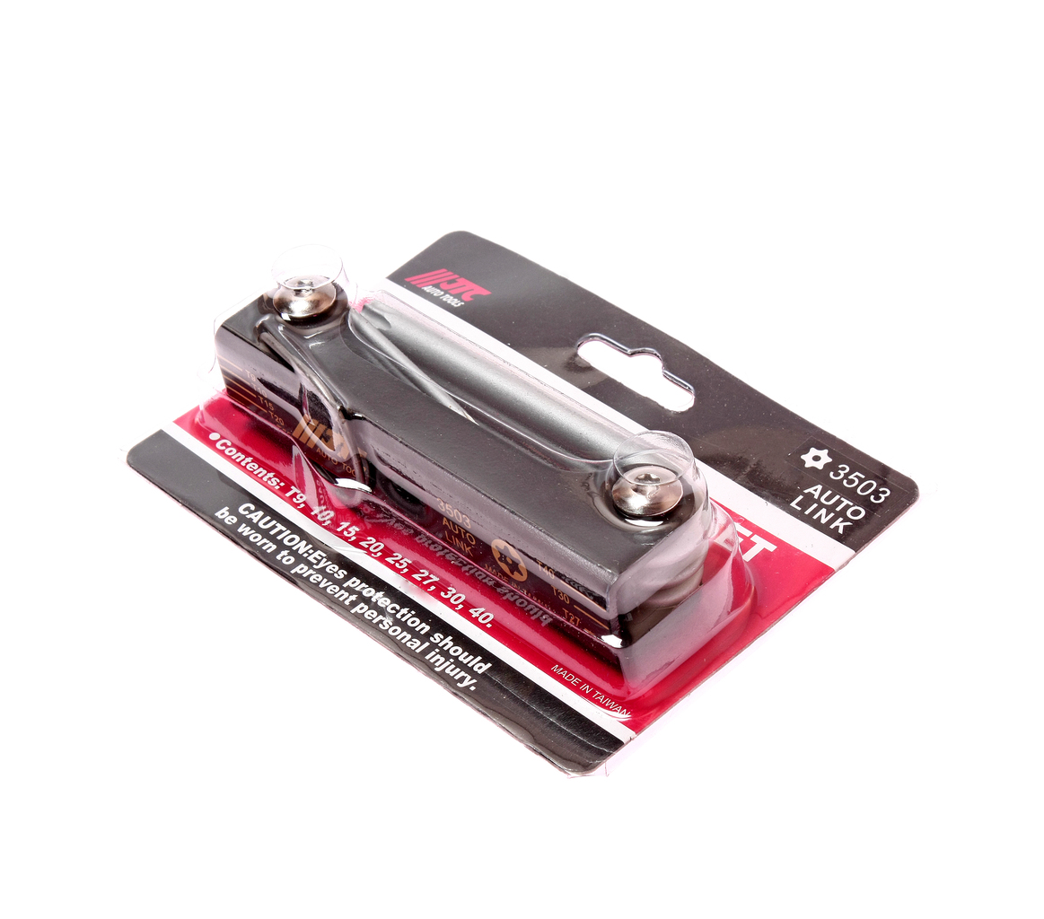 Техносоюз JTC-3503 Набор ключей TORX с отверстием T9H-T40H раскладной 8шт