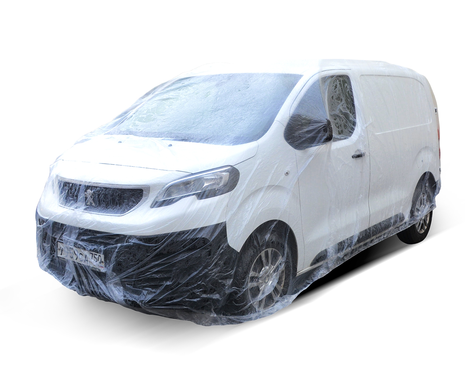 Чехол полиэтиленовый для укрытия автомобиля IQ 7.5х4.5 м (30 мкм)