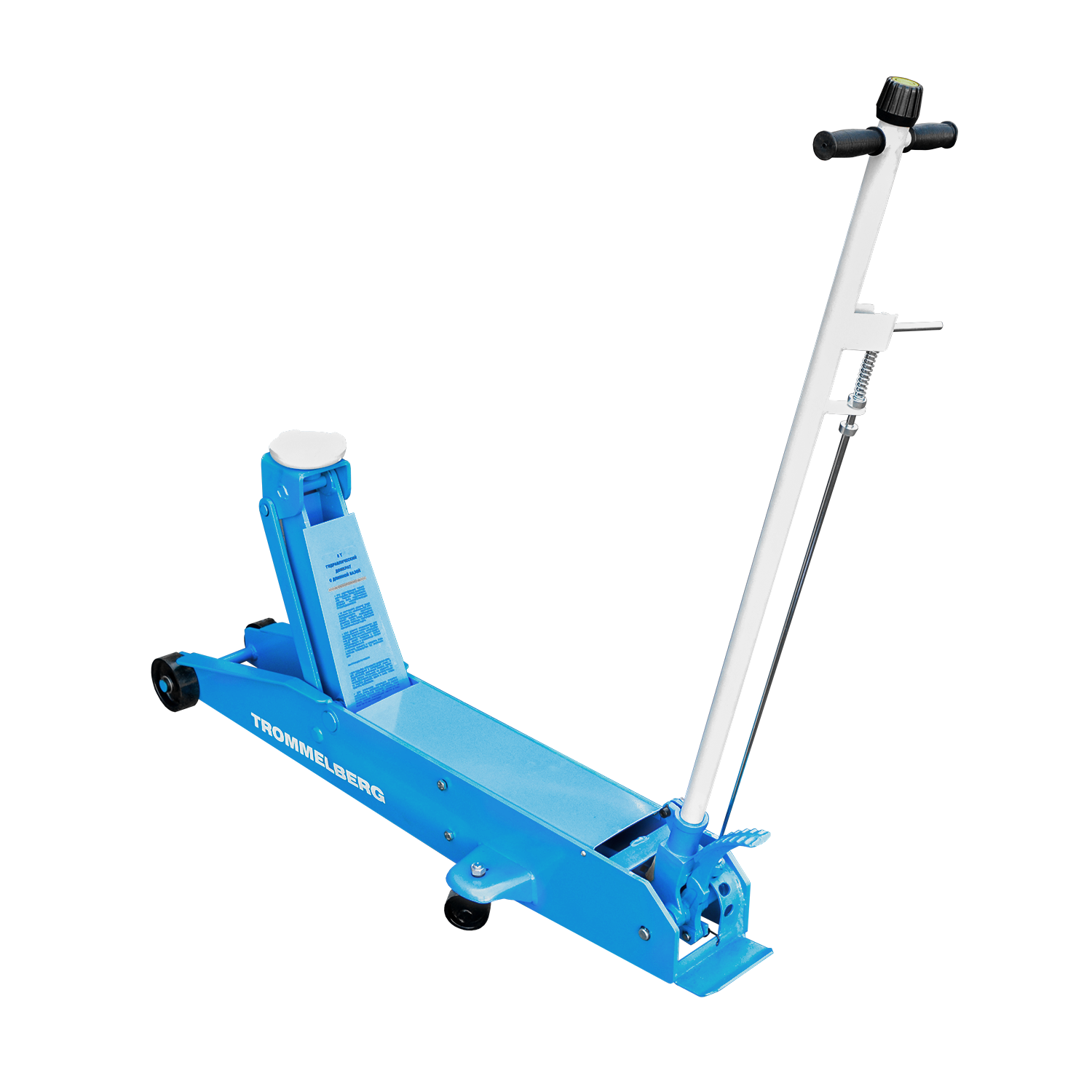 Домкрат подкатной с длинной базой на 5 тонн TROMMELBERG XRD0338 (150/600 мм)