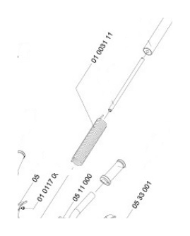 Пружина возвратная KraftWell  арт. 01003111