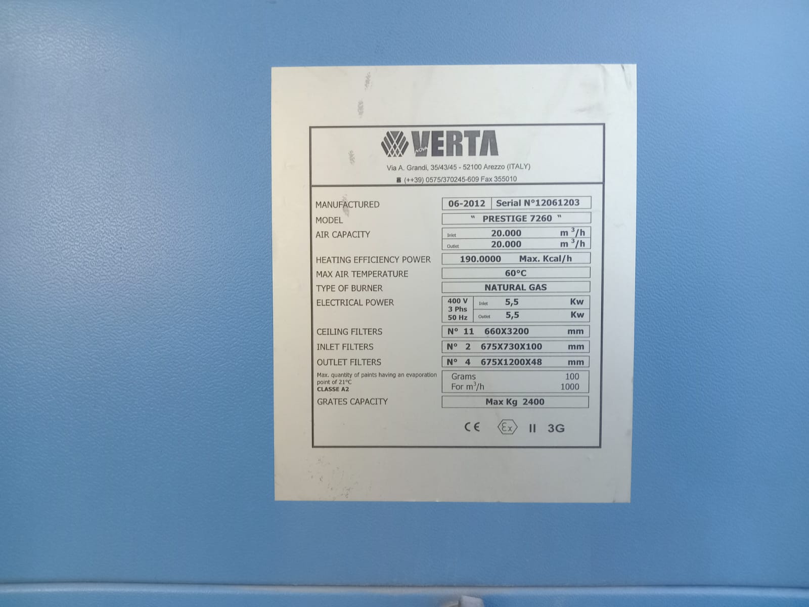 Техносоюз Покрасочная камера Nova Verta Prestige, Б/У. 2012г. выпуска