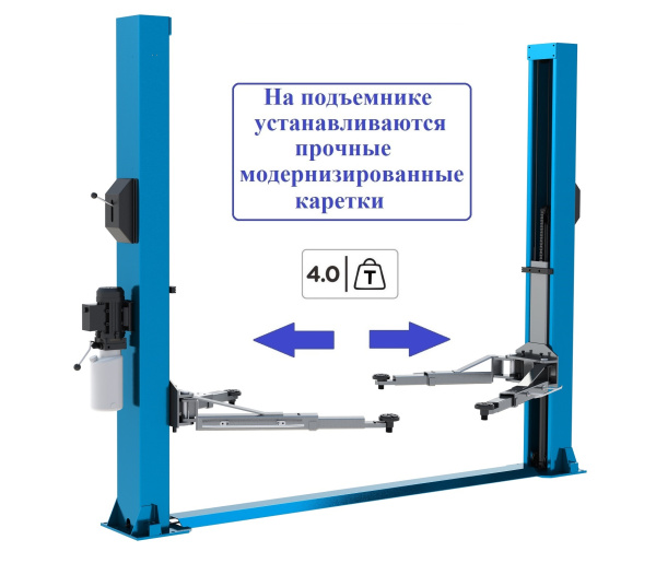 Техносоюз ES-4R Подъемник 2-хст. г/п 4т съем-ручка (220 V ТВ)
