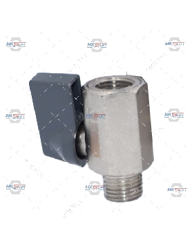 Вентиль шаровый M1/4" - F1/4", 10 шт KraftWell  арт. KRW-BV14MF-10