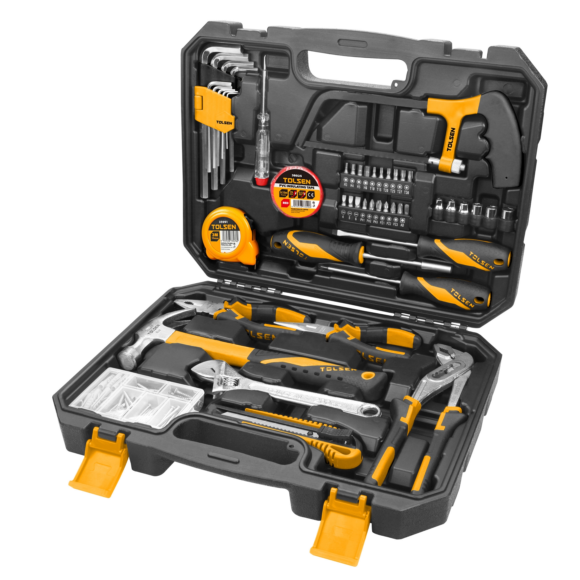 Набор инструментов универсальный TOLSEN TT85350 (119 предметов)