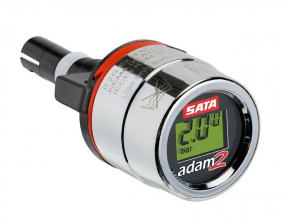 Съемный цифровой хромированный манометр ADAM 2 для SATAJET 5000 B