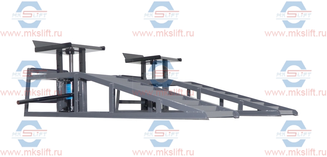 Гидравлические заездные рампы, г/п 2000 кг, комплект 2 шт. KraftWell  арт. KRWCR2