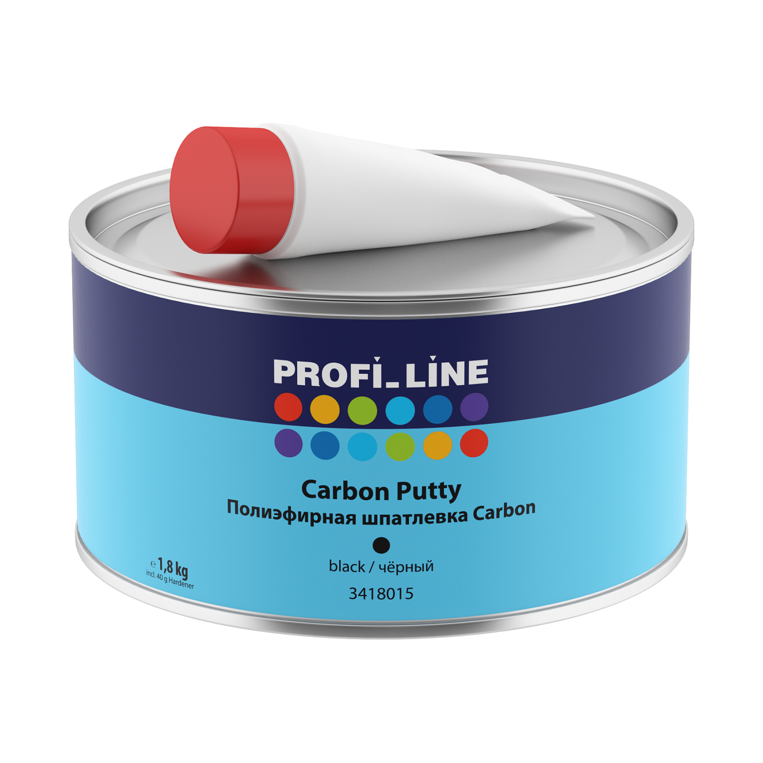 Полиэфирная шпатлёвка PROFI_LINE CARBON с отвердителем (1.8 кг)