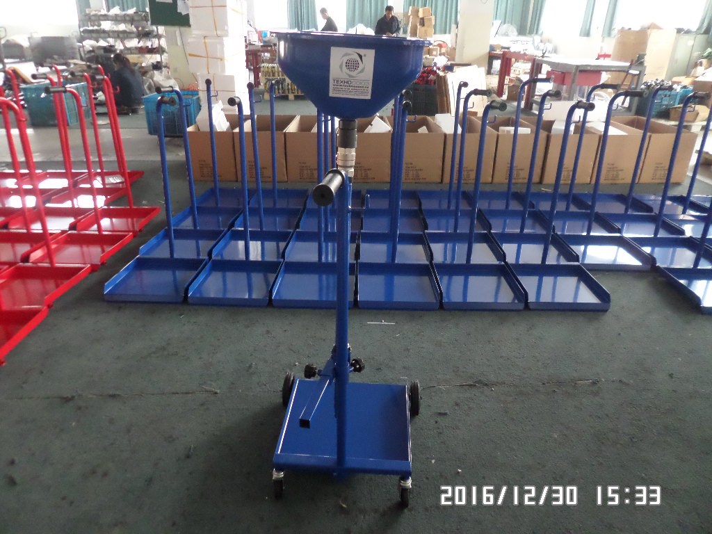 Техносоюз TS-2106 (XH-ODT-F) Тележка для сбора масла под бочку 60л.