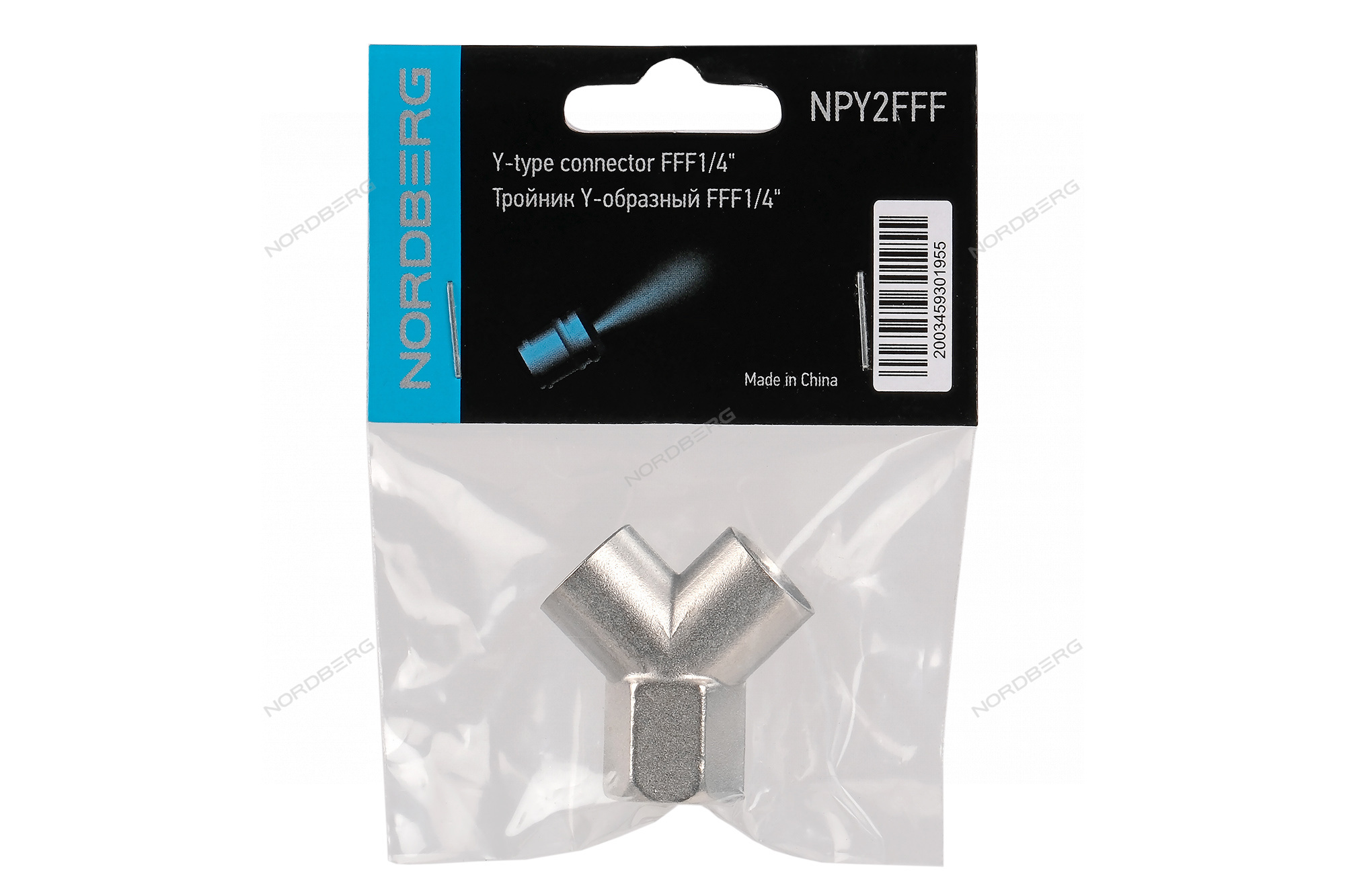 Тройник Y-образный FFF1/4" NORDBERG